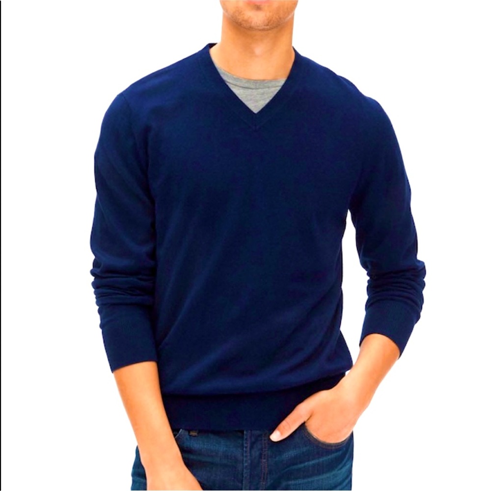 Banana Republic - Knit V-Neck Luxury Blend Sweater